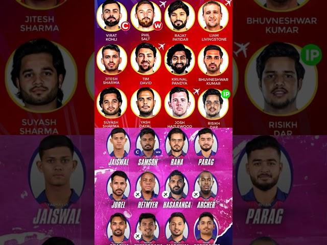 RCB vs RR Playing 11  | Match 42 IPL 2025 | Full Squad, Toss & Pitch Report 