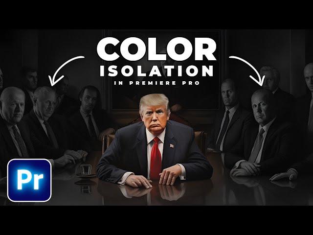 COLOR ISOLATION Zoom ANIMATION In Premiere Pro