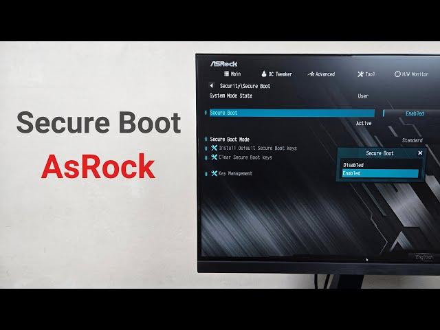 How to Enable or Disable Secure Boot in AsRock Motherboard