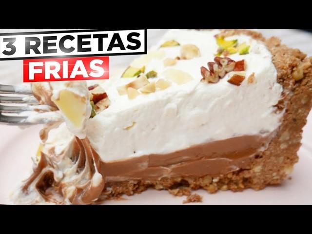 3 TARTAS de NAVIDAD Riquísimas Y Fáciles, POCOS Ingredientes y Rapidísimas, EN 5 MINUTOS y CREMOSAS