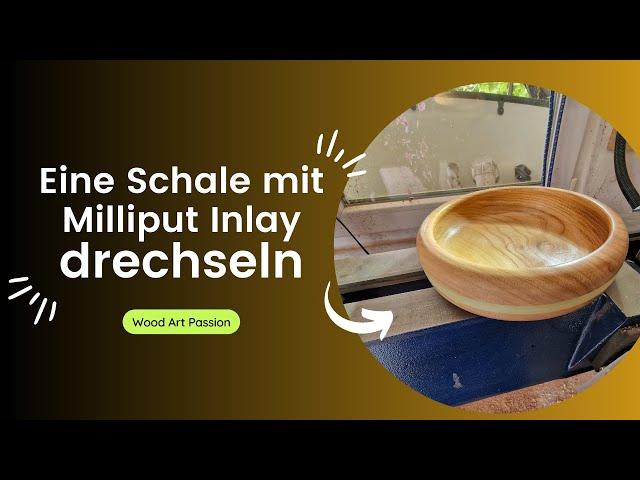 Eine Schale mit Milliput Inlay drechseln