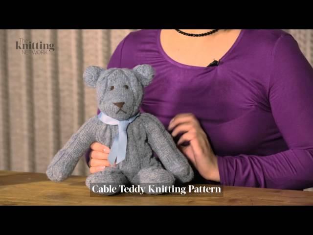 Cable Teddy Knitting Pattern (The Knitting Network WTD022)
