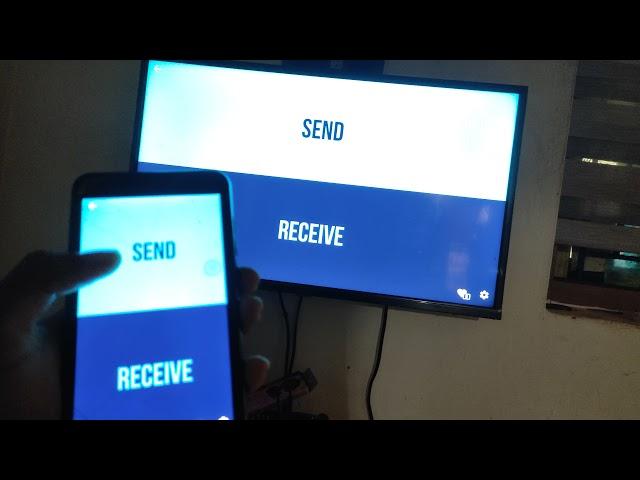 how to send files from phone to android tv