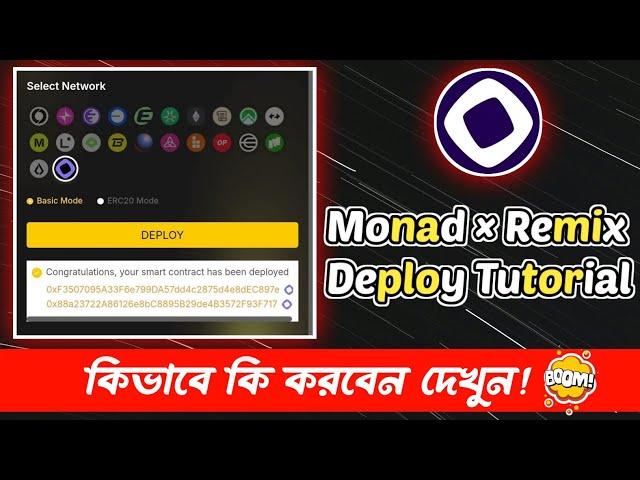 Monad Testnet Deployment on Remix! ~ Tech influence