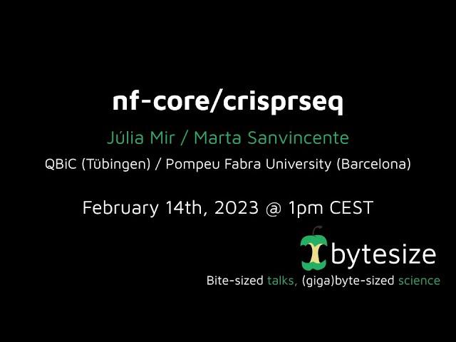 nf-core/bytesize: nf-core/crisprseq