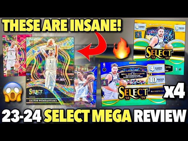 THE BEST RETAIL BOXES EVER?!  2023-24 Panini Select Basketball Target & Walmart Mega Box Review x4