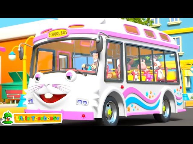 Rodas do ônibus | Musica para bebes | Little Treehouse Português | Desenhos animado