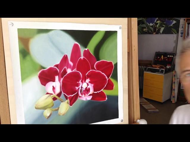 Red Phalaenopsis in four minutes