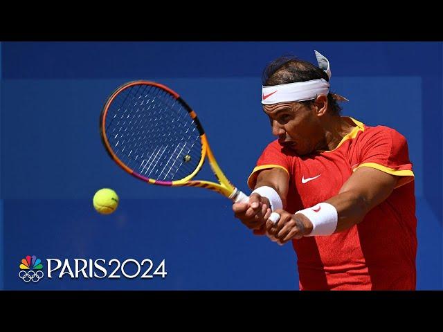 Rafael Nadal wins INCREDIBLE exchange with Marton Fucsovics | Paris Olympics | NBC Sports