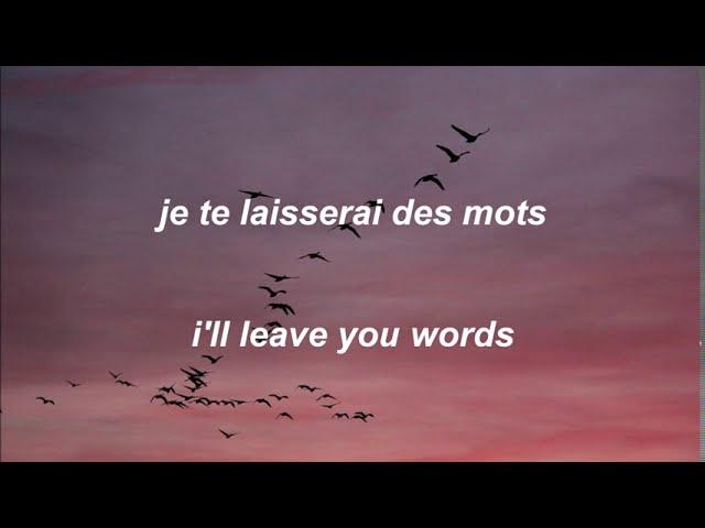 je te laisserai des mots // patrick watson lyrics with english translations