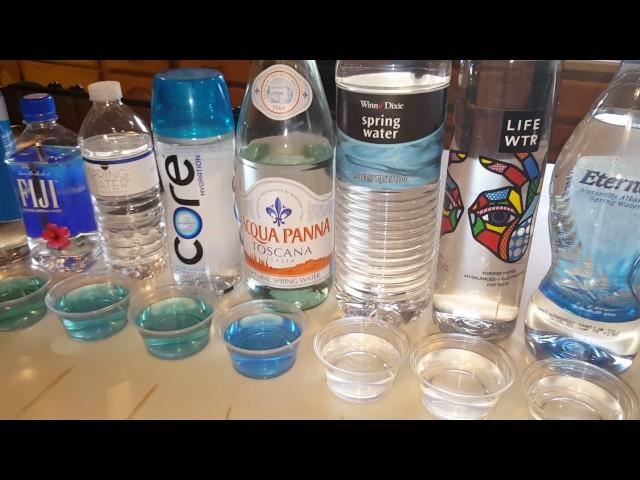 Ph Balance test on 16 different waters