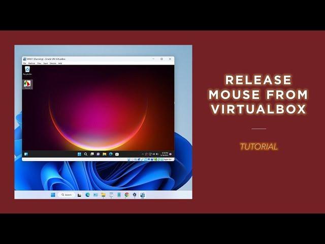 How to Release Mouse from Virtualbox