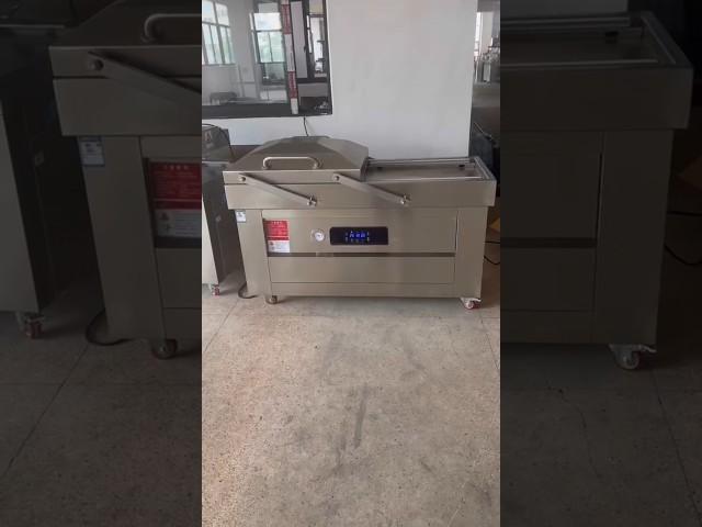 [우성테크] "더블 챔버 진공 포장기" #산업용기계 식품 자동 대용량 밀봉 대형 수축 건식 열수축 육가공 닭고기 돼지 소고기 압축 머신