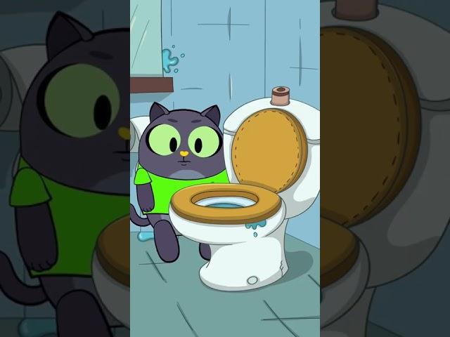 Неправильная поилка  #кот #унитаз #анимация #юмор