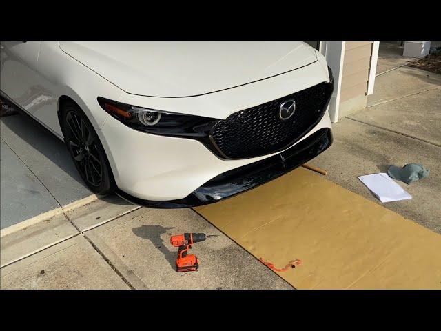 How to install 4th Gen Mazda3 OEM front lip