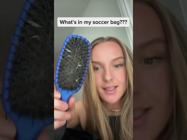 What’s in my soccer bag?! #soccergirl #soccer #soccerbag #soccergear #whatsinmybag