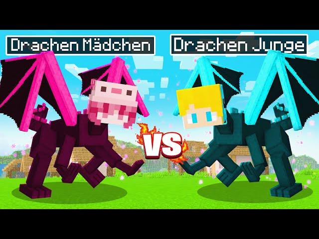 Ukri und Lea überleben als Drachen Challenge in Minecraft!