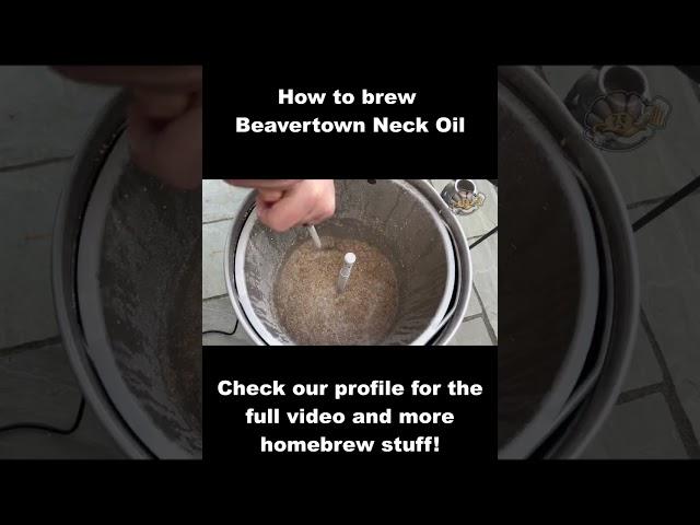 How to brew Beavertown Neck Oil