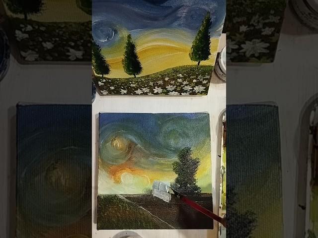 Easy painting, #art #acrylicpainting #fineart #acrylicpaintingtechniques #shortart #shorts