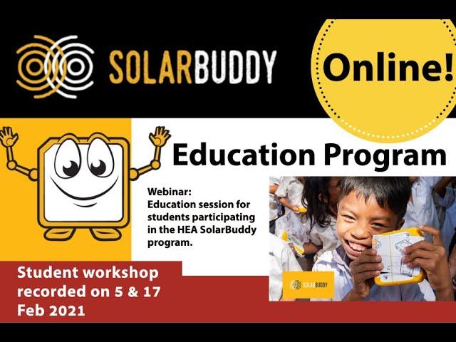 Solar Buddy Student Workshop