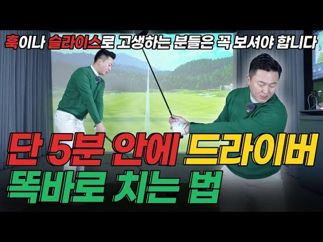 단 5분 안에 드라이버 정타 치는 법ㅣ프로인 저도 이 부분을 놓치고 있었습니다