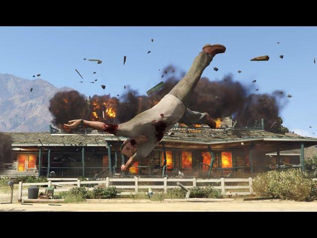 Helix Snake destroys GTA V single player with mods, leftover clips part 2