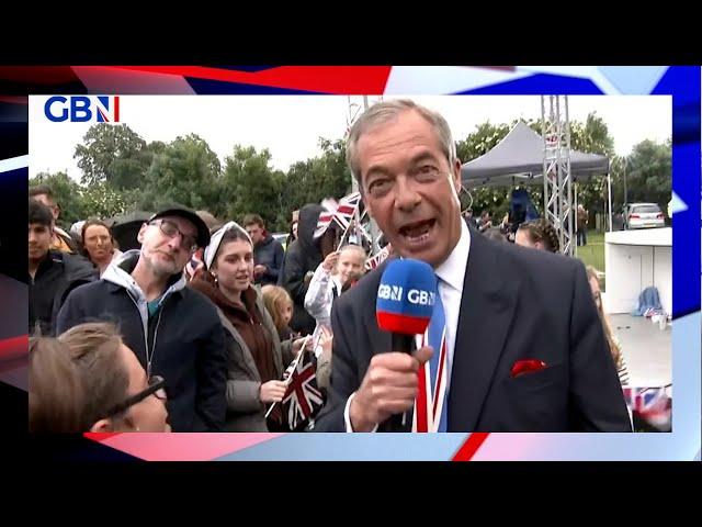 ‘She takes care of us!’ | Nigel Farage speaks to the people of Codsall about the Queen