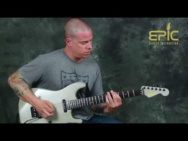 Learn to play Metallica riffs Damage Inc & Battery guitar lesson fast picking rhythms & power chords