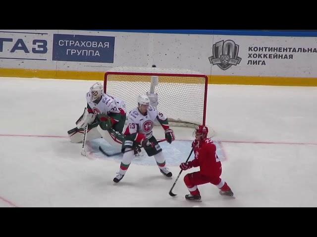 Emil Garipov in action during the Spartak@Ak Bars hockey game 6.01.18