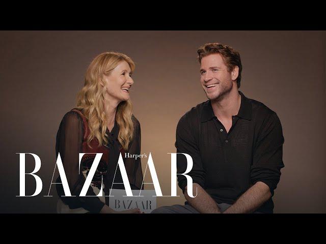 Laura Dern & Liam Hemsworth Can't Name Each Other's Iconic Roles | All About Me | Harper's BAZAAR