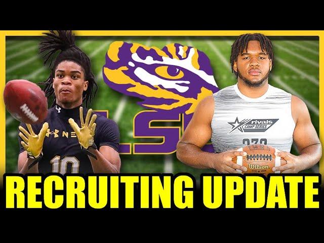 LSU RECRUITING UPDATE: 5⭐️ IOL Darius Gray takes OV, 4⭐️ Safety Dylan Purter SHUTS DOWN Recruitment