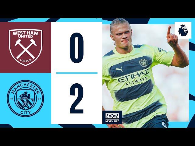 HIGHLIGHTS! West Ham 0-2 Man City | Haaland Goals on Debut | Premier League