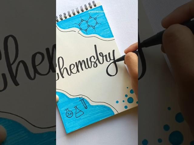 'Chemistry' front page idea 🩵 #shorts #youtubeshorts