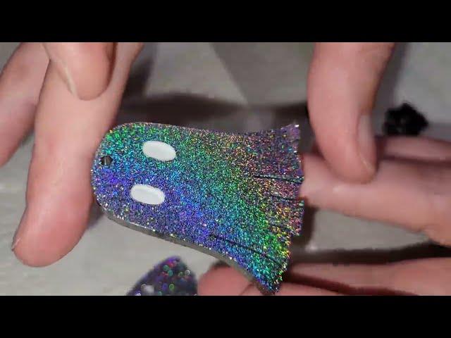 Holographic resin ghost DIY/ resin crafts made easy