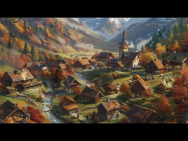 Fantasy Medieval Village | Relaxing Celtic Music | Medieval Folk Music | Fantasy Music