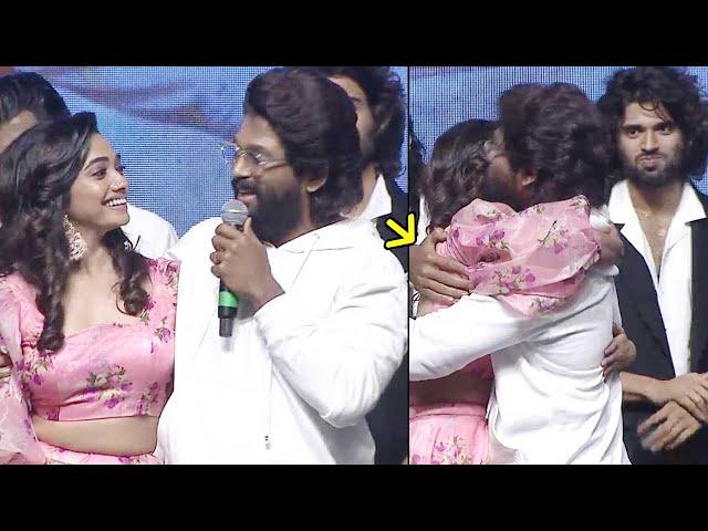 Allu Arjun Tight HUGS Actress Saanvi Megghana | Vijay Deverakonda | Pushpaka Vimanam | Mana TFI