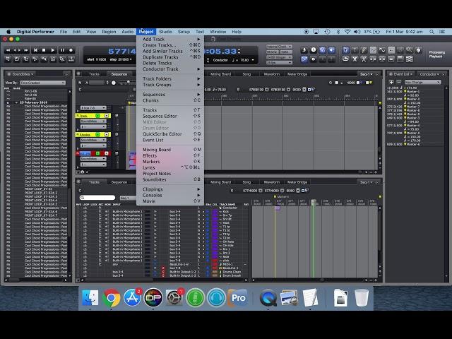 Tips for MOTU DP Digital Performer - Adjust soundbites to sequence tempo loop drum