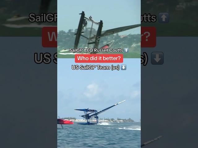 Who Capsized Better?? SailGP CEO Russell Coutts or the US SailGP Team? #sailing #capsize
