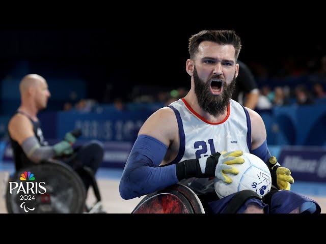 Team USA wheelchair rugby storms past Great Britain to play for Paralympic gold | NBC Sports