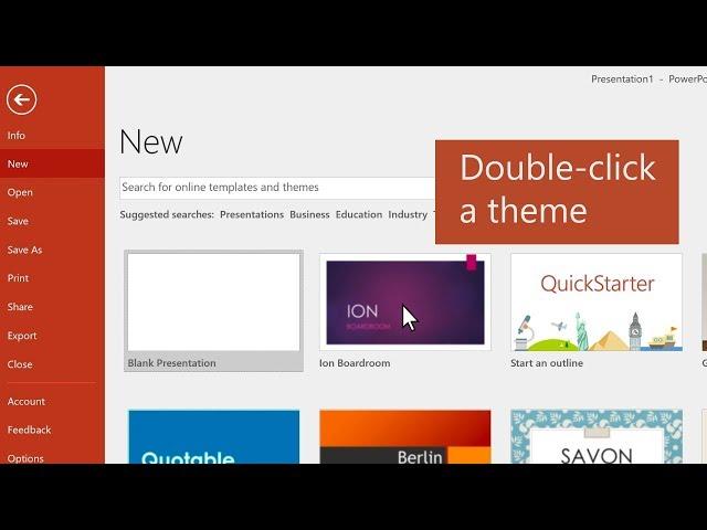 How to create a presentation in PowerPoint