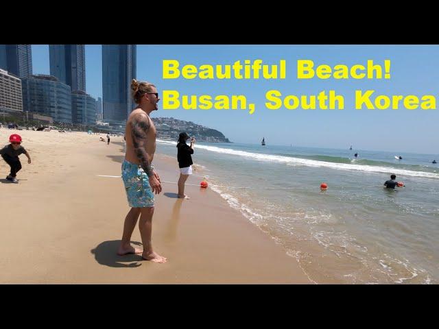 Haeundae Beach, Busan 해운대해수욕장 | 4K Walking Tour South Korea