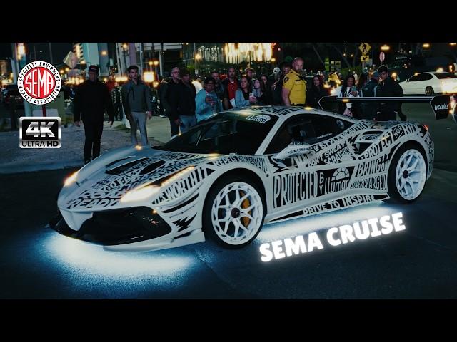 SEMA 2024 | SEMA cruise | EXTREME custom vehicles roll out of the Convention Center!