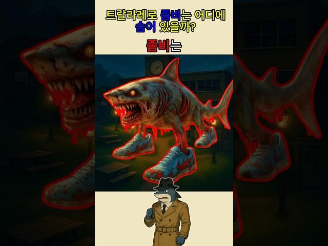 트랄라레로 좀비는 어디에 숨어있을까?! #italianbrainrot   #zombie   #tralalerotralala