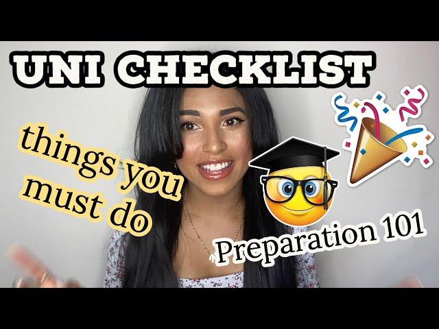 YOUR UNIVERSITY CHECKLIST: Uni preparation guide (watch this video if you're about to start uni)