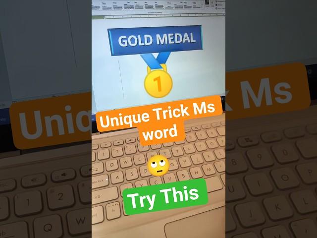 Gold Medal  Shortcut Symbol Key MS WORD #shorts #timesavingtips #computer #tricks #msword #gold