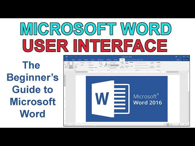 MICROSOFT WORD USER INTERFACE for beginners