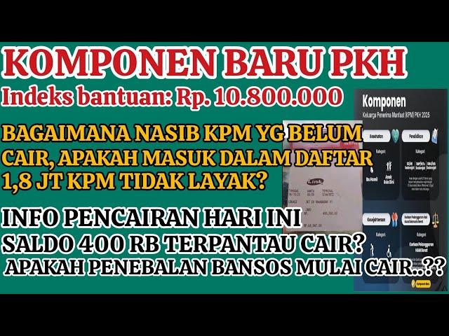 KOMPONEN BARU! TOTAL BANTUAN 10,8 JUTA PERTAHUN. INFO PKH BPNT & PENEBALAN BANSOS 400 RB HARI INI.