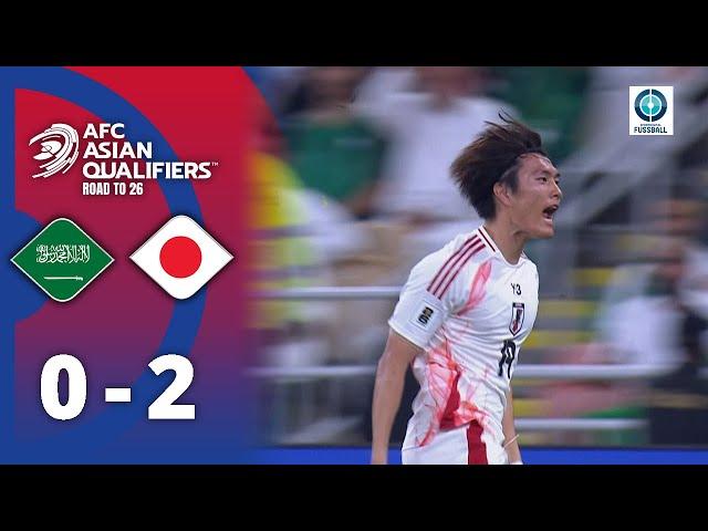 14:0 Tore! Samurai Blue auch nach Spitzenspiel mit weißer Weste in WM-Quali! | Saudi-Arabien - Japan