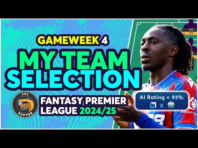 MY FPL GAMEWEEK 4 TEAM SELECTION | HAALAND IN OR NOT? | Fantasy Premier League Tips 2024/25