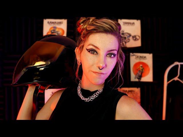 ASMR  Let's Get You Geared Up at the Motorcycle Shop | Soft Spoken w/ Low Voice, Personal Attention